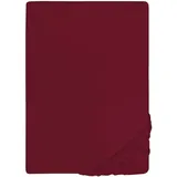 biberna 0077866 Jersey-Elastic 120 x 200 - 130 x 220 cm burgund