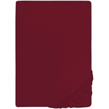 biberna 0077866 Jersey-Elastic 120 x 200 - 130 x 220 cm burgund