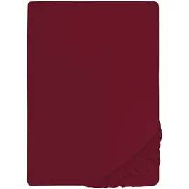 biberna 0077866 Jersey-Elastic 120 x 200 - 130 x 220 cm burgund