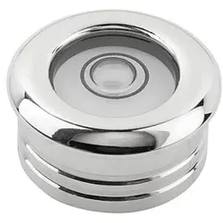 DOSENLIBELLE MIT BÖRDELRANDFASSUNG D1=20 H=12 MESSING, STRAHLENVERNETZT, D=25, E30' EMPFINDLICHKEIT 30'