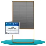 APANA Insektenschutz Fenster Plissee 140 x 170 cm braun