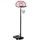 Homcom Basketballständer Schwarz/Rot/Weiß 73 x 210 x 74 cm