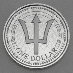Silbermünze 1oz Trident / Dreizack 2018 (Barbados)