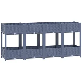 vidaXL Hochbeet Polypropylen 160 x 40 x 71 cm