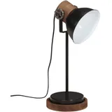 vidaXL Schreibtischlampe 25 w Schwarz 17x17x50 cm E27