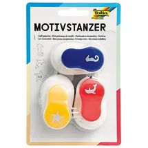 Folia Motivstanzer 3er Set Seepferdchen Seestern Delfin