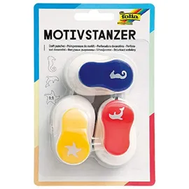 Folia Motivstanzer 3er Set Seepferdchen Seestern Delfin