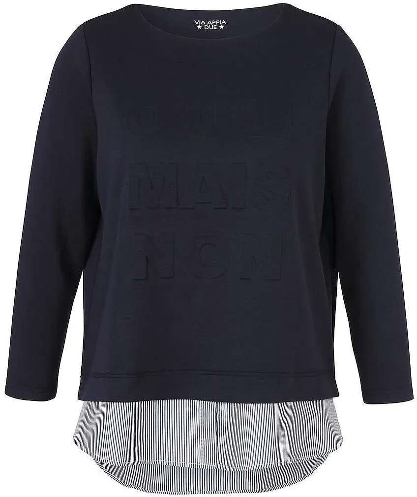 2-in-1-Sweatshirt Via Appia Due blau, 50