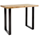 Landscape Bartisch rechteckig 80 x 105 x 140 cm Schwarz