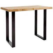 Landscape Bartisch rechteckig 80 x 105 x 140 cm Schwarz