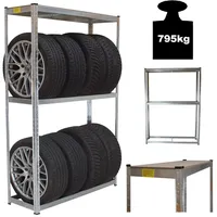 Trutzholm Reifenregal für 8 Räder 180x120x40 cm 795 kg