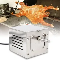 Gojoy - 220V Grillmotor für Grillspieß, 25W 60Kg Edelstahl Grillmotor BBQ-Röster Spanferkelgrillmotor Getriebemotor Grillgut Grill Motor 2.5r/min für