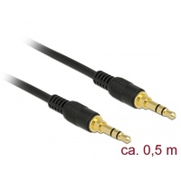 DeLock 85545 Audio-Kabel 0,5 m 3.5mm Schwarz