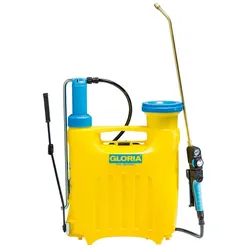 GLORIA Hobby 1200, Rucksack-Gartenspritzer, 12 l, 12 l, Blau, Gelb, Kunststoff,