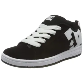 DC Shoes Court Graffik Skate Shoe, Black White, 33.5 EU