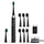 AILORIA SHINE BRIGHT Set Schwarz-Silber + Aufsteckbürsten Charcoal 6 St.