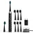 Set Schwarz-Silber + Aufsteckbürsten Charcoal 6 St.