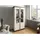 Massivmoebel24 Vitrine TOULOUSE 97 x 45 x 190 cm Weiß