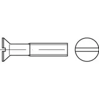Industrial Quality Supplies ISO 2009 Senkkopfschraube M8x20 Edelstahl A4