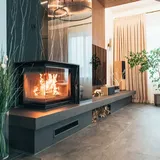 Kamineinsatz Gusseisen MAJA DECO links 8 kW Ø 200