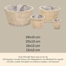 Marrakesch Orient & Mediterran Interior Marrakesch 28 x 28 x 28 cm Grau