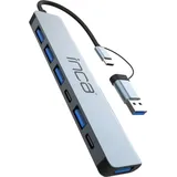 inca IUTP-7T USB 3.2 Gen 1 (3.1 Gen 1) Type-A + Type-C 5000 Mbit/s Grau