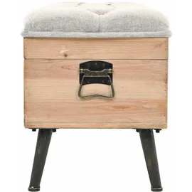 vidaXL Sitzbank mit Stauraum Braun 110 x 40 x 48 cm
