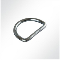 Gardinenring D-Ringe Halbrundring Stahldraht 40x30x5mm, LYSEL®, (50-St) grau