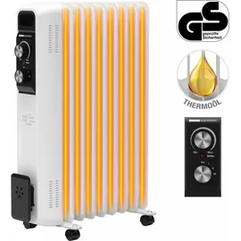 Flexot Flexot® Ölradiator 800W / 1200W / 2000W - 3 Powerstufen 9 Rippen Elektroheizung Heizung Heizer Heater Radiator Überhitzungsschutz Thermostat Kab...