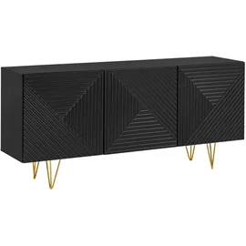 99rooms Emir Kommode Schwarz Schwarz Matt