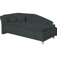 Schlafsofa ALINA "Lindsay", grün (blaugrün tmd 16), B:223cm H:80cm T:102cm, Struktur TMD (100% Polyester), Sofas, Bettkasten, Zierkissen-Set aus: 2 Stk. 40x40cm, 1 Stk. 30x30cm
