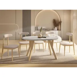 WFL GROUP Avero Ø 100 cm weiß