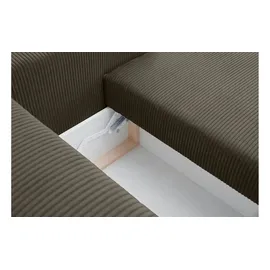 Konsimo Ecksofa Napi ¦ braun ¦ Maße (cm): B: 262 H: 89