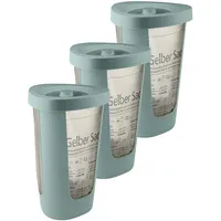 Rotho Fabu 3er-Set Müllsackständer, Kunststoff (PP recycelt), grün, 40.6 cm, 3