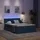 vidaXL Bett mit Stauraum und LED 140 x 200 cm Blau