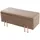 [en.casa] Sitzbank Dals Samt Braun 100 x 40 x 42 cm
