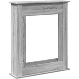 Kaminumrandung Grau Sonoma 75x20x87,5 cm Holzwerkstoff - Grau