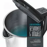 Arendo Frühstücksset, Wasserkocher ELEGANT 1,5 Liter & 2 Scheiben, Weiß