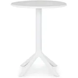 Idimex Gartentisch Ø 60 x 76 cm Weiß