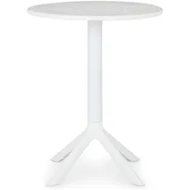 Idimex Gartentisch Ø 60 x 76 cm Weiß