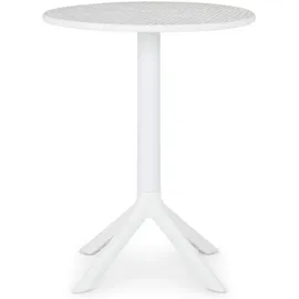 Idimex Gartentisch Ø 60 x 76 cm Weiß