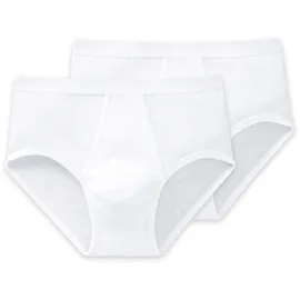 SCHIESSER Original Classics Sportslips mit Eingriff Doppelripp weiss XL 2er Pack