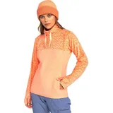 Roxy Sayna Fleece Mit Halbem Reißverschluss - Peach Pink Roxygram Tonal S