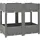 furnicato Hochbeet 80 x 40 x 71 cm Grau