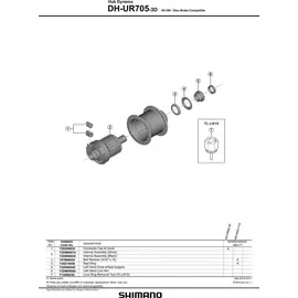 Shimano Nabendynamo DH-UR705-3D 6 Volt/3 Watt 36 Loch