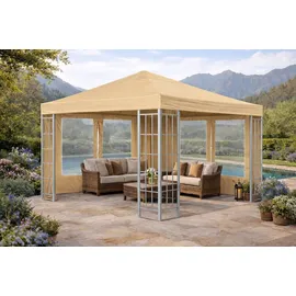 Quick Star Seitenwand für Pavillon 3x4 m 2 Stück 3,00 x 4,00 m Beige