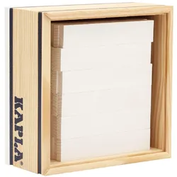 KAPLA - Holzbausteine Quadrate weiß, 40er Box