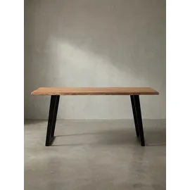 KADIMA DESIGN Computertisch 120 x 76 x 60 cm braun/schwarz