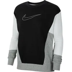 NIKE Lifestyle - Textilien - Sweatshirts Crew, BLACK/WHITE/DK GREY HEATHER, S