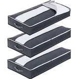 Withosent Unterbettkommode 90L 3-tlg. schwarz